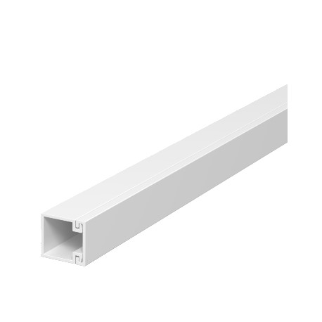 WDK15015RW - WDK15015RW 6191002 OBO BETTERMANN Wall trunking system with floor knock-outs, 15x15x2000, Pure white, 9010, ..