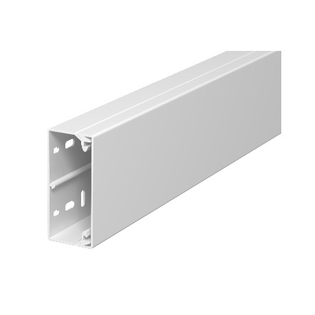 WDK40090RW - WDK40090RW 6191142 OBO BETTERMANN Wall trunking system with floor knock-outs, 40x90x2000, Pure white, 9010, ..