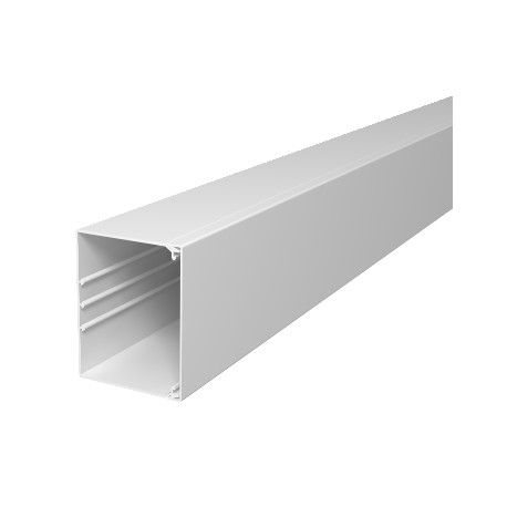 WDK100130RW - WDK100130RW 6191347 OBO BETTERMANN Wall trunking system with floor knock-outs, 100x130x2000, Pure white, 901..