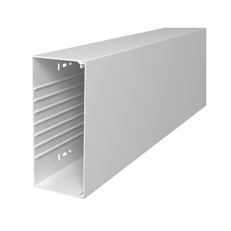 WDK100230RW - WDK100230RW 6191355 OBO BETTERMANN Wall trunking system with floor knock-outs, 100x230x2000, Pure white, 901..