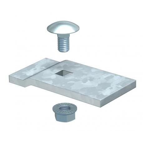 LKS 60 4 FT - LKS60 4 FT 6221122 OBO BETTERMANN Clamping piece for cable ladder LG110, 60x30, Hot-dip galvanised, DIN EN I..