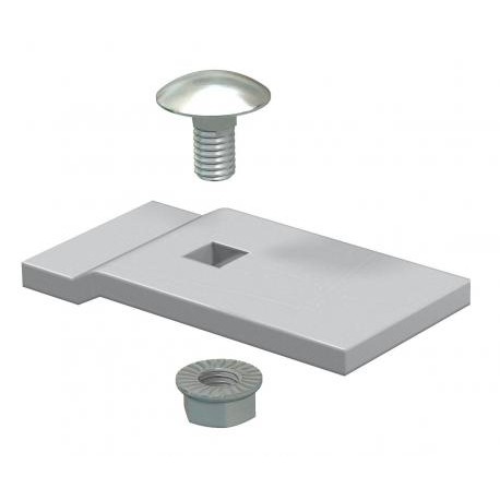 LKS 60 4 A2 - LKS 60 4 VA4301 6221130 OBO BETTERMANN Clamping piece for cable ladder LG110, Stainless steel, grade 304, VA..