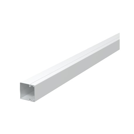 LKM30030RW - LKM30030RW 6248482 OBO BETTERMANN Cable trunking with floor knock-outs, 30x30x2000, Pure white, 9010, Strip ..