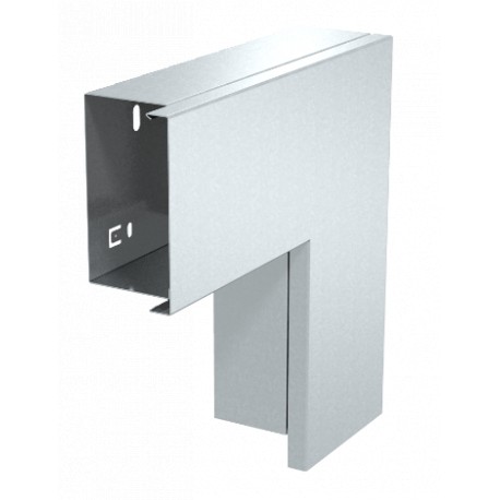 LKM F60100RW - LKM F60100RW 6249507 OBO BETTERMANN Flat angle with cover, 60x100mm, Pure white, 9010, Strip galvanised/powd..