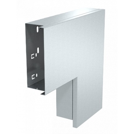 LKM F60150RW - LKM F60150RW 6249515 OBO BETTERMANN Flat angle with cover, 60x150mm, Pure white, 9010, Strip galvanised/powd..