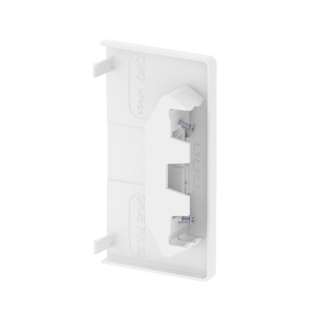 GK-E70130RW - GK-E70130RW 6274570 OBO BETTERMANN End piece , 70x130mm, Pure white, 9010, Polyvinylchloride, PVC