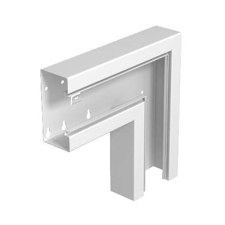 GS-DFF70170RW - GS-DFF70170RW 6278230 OBO BETTERMANN Flat angle falling asymmetrical, 70x170mm, Pure white, 9010, Steel, St