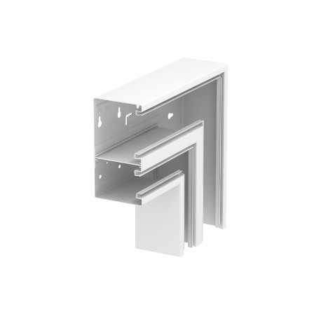 GS-DFF90170RW - GS-DFF90170RW 6278330 OBO BETTERMANN Flat angle falling asymmetrical, 90x170mm, Pure white, 9010, Steel, St