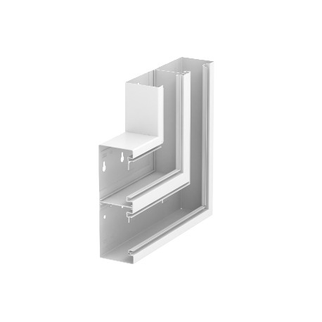 GS-DFS70210RW - GS-DFS70210RW 6278420 OBO BETTERMANN Flat angle rising symmetrical, 70x210mm, Pure white, 9010, Steel, St