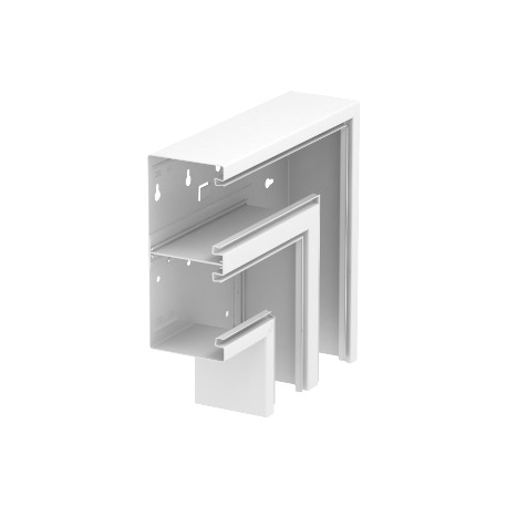 GS-DFF90210RW - GS-DFF90210RW 6278530 OBO BETTERMANN Flat angle falling symmetrical, 90x210mm, Pure white, 9010, Steel, St