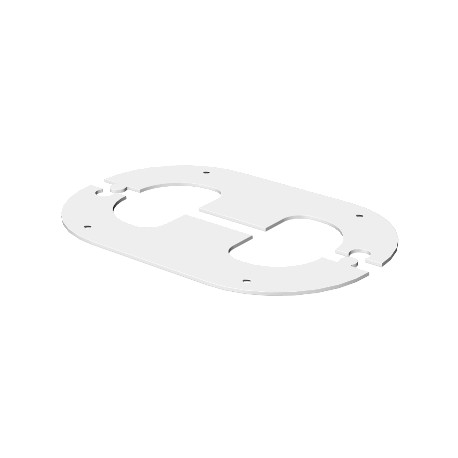 WAG70140TRW - WAG70140TRW 6290200 OBO BETTERMANN Wall cover closed, 211x129,5mm, Pure white, 9010, Steel, St