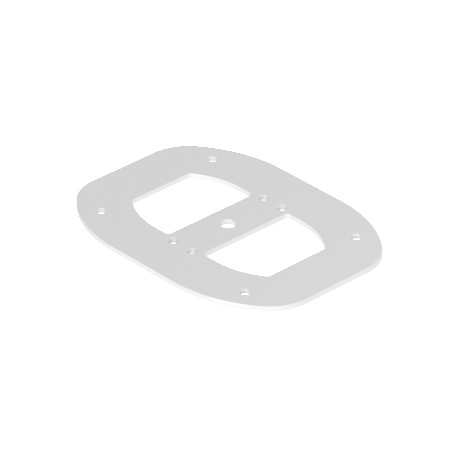 ISSBPDM45RW - ISSBPDM45RW 6290347 OBO BETTERMANN Floor plate for ISSDM45, 185x135x3, Pure white, 9010, Steel, St