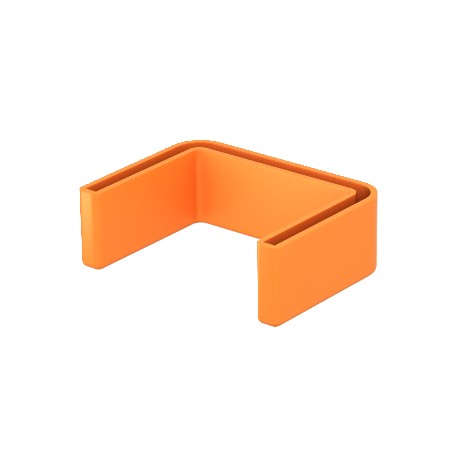 US 7 KS OR - US 7 KS OR 6338497 OBO BETTERMANN Protective cap for US 7 support, Pastel orange, 2003, Polyethylene, PE