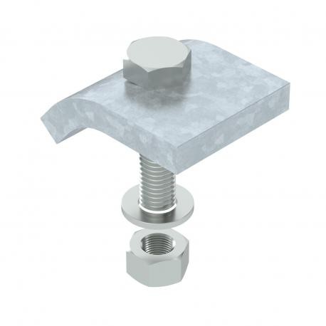 KWS 15 FT - KWS 15 FT 6355234 OBO BETTERMANN Clamping profile with hexagon screw, h 15 mm, 60x50, Hot-dip galvanised, ..