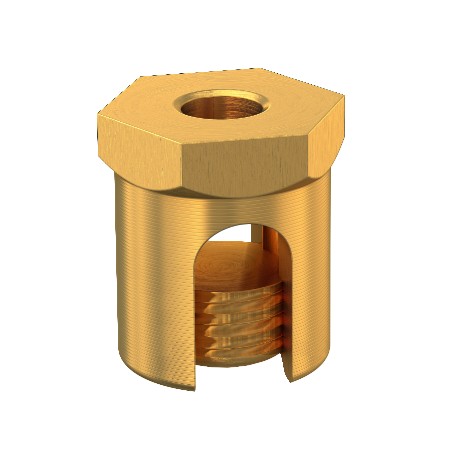 EKL 35 M6 - B 33021 6404014 OBO BETTERMANN Earthing screw with fastening thread M6, 35mm, Bright, Brass, CuZn