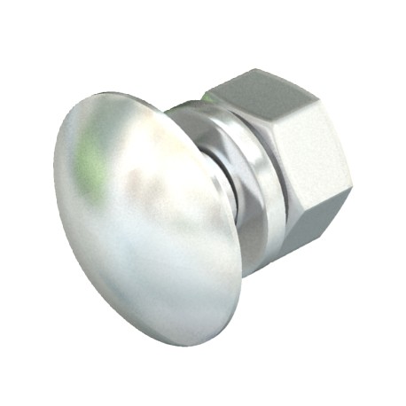 FRS 10x25 A2 - FRS 10X25 VA4301 6406718 OBO BETTERMANN Truss-head bolt with washer and nut, M10x25, Stainless steel, grade ..