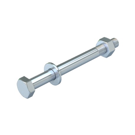 SKS 10X110 G - SKS 10X110 G 6418244 OBO BETTERMANN Hexagonal screw with nut and washer, M10x110, Electrogalvanised, DIN 509..