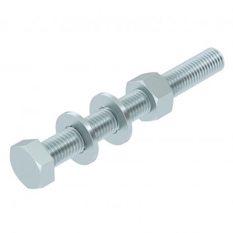 SKS 12x110 F - SKS 12X110 F 6418317 OBO BETTERMANN Hexagonal screw nut, washers + serrated washer, M12x110, Hot-dip galvani..