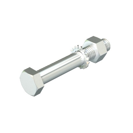 SKS 12x110 A2 - SKS 12X110VA4301 6418376 OBO BETTERMANN Hexagonal screw nut, washers + serrated washer, M12x110, Stainless s..