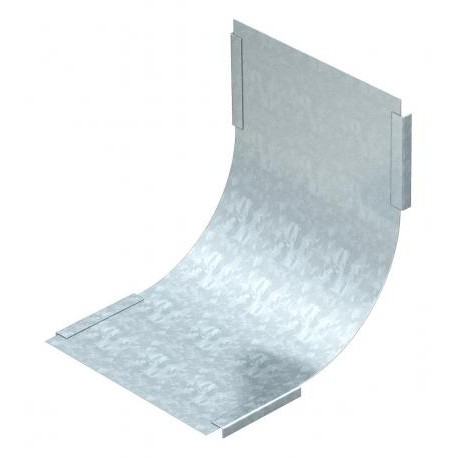 DBV 600 S FS - DBV 600 S FS 7130829 OBO BETTERMANN Cover for 90° vertical bend rising, Strip-galvanised, DIN EN 10147, Stee..