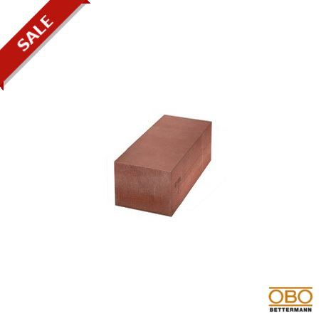 FBA-B120 - FBA-B120 7202508 OBO BETTERMANN Foam block , 250x120x80, Brown, Permanently elastic, closed-pore foam
