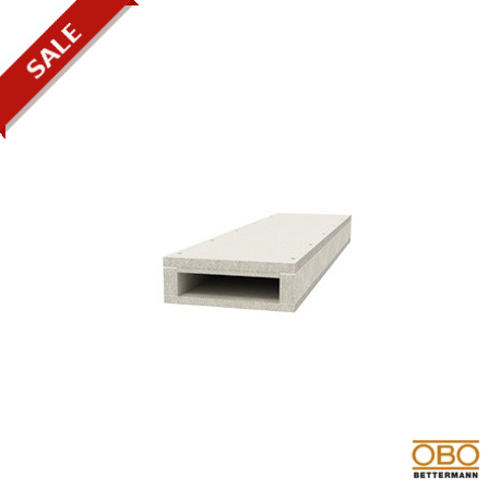 BSK 090521 - BSK 090521 7215158 OBO BETTERMANN Fire protection duct I90/E30 , 50x210mm, Grey, Glass-fibre lightweight con..