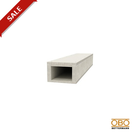 BSK 091016 - BSK 091016 7215162 OBO BETTERMANN Fire protection duct I90/E30 , 105x160mm, Grey, Glass-fibre lightweight co..