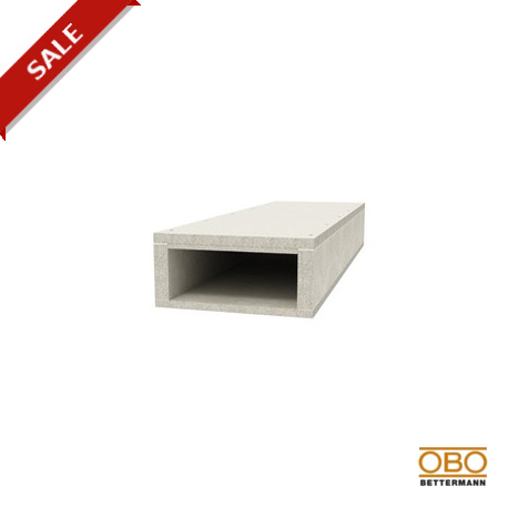 BSK 091026 - BSK 091026 7215166 OBO BETTERMANN Fire protection duct I90/E30 , 105x260mm, Grey, Glass-fibre lightweight co..