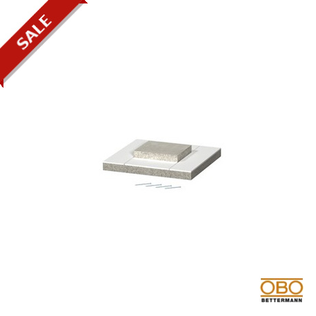 BSK-E090506 - BSK-E090506 7215250 OBO BETTERMANN End piece for BSK I90/E30, 95x120, Grey, Glass-fibre lightweight concrete