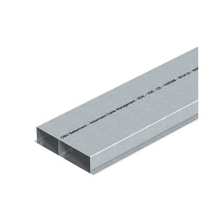 S2 25048 - S2 25048 7400320 OBO BETTERMANN Underfloor duct 2 compartments, 2000x250x48, Strip-galvanised, DIN EN 10147,..