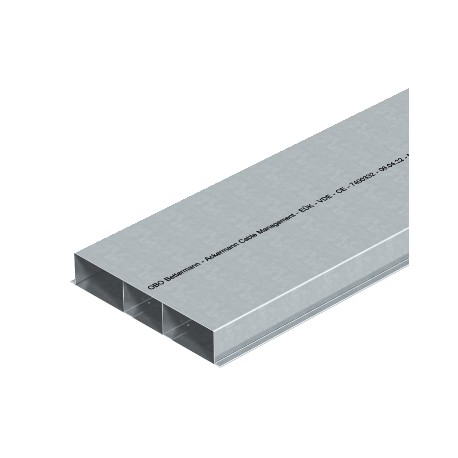 S3 35048 - S3 35048 7400344 OBO BETTERMANN Underfloor duct 3 compartments, 2000x350x48, Strip-galvanised, DIN EN 10147,..