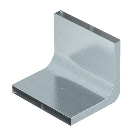 KV2 25028 - KV2 25028 7400632 OBO BETTERMANN Vertical bend 2 compartments for EÜK, Strip-galvanised, DIN EN 10147, Steel..