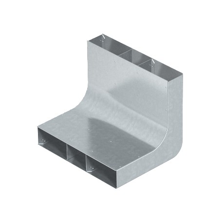 KV3 35048 - KV3 35048 7400664 OBO BETTERMANN Vertical bend 3 compartments for EÜK, Strip-galvanised, DIN EN 10147, Steel..