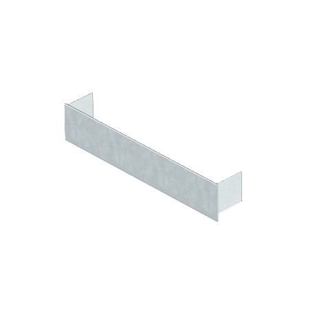 SES 19037 - SES 19037 7403984 OBO BETTERMANN End closure section , 190x37mm, Strip-galvanised, DIN EN 10147, Steel, St