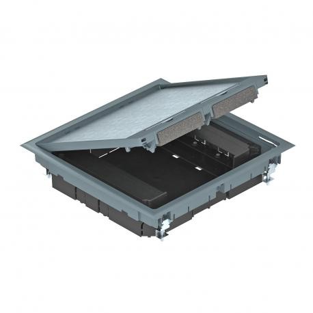 GES9 55U V 7011 - GES9 55U V 7011 7405037 OBO BETTERMANN Service outlet for duct mounting, Iron grey, 7011, Polyamide, PA