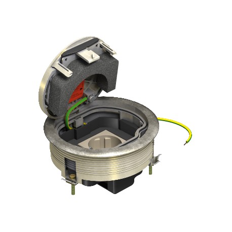 GESRMS2 HS - GESRMS2 HS 7405644 OBO BETTERMANN Service outlet for RF/CF, old brass, Brass-coated, Die-cast zinc, Zn