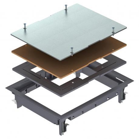 ZES6-2 U10T 7011 - ZES6-2 U10T 7011 7406749 OBO BETTERMANN Junction box insert for universal mounting, Iron grey, 7011, Polyami..
