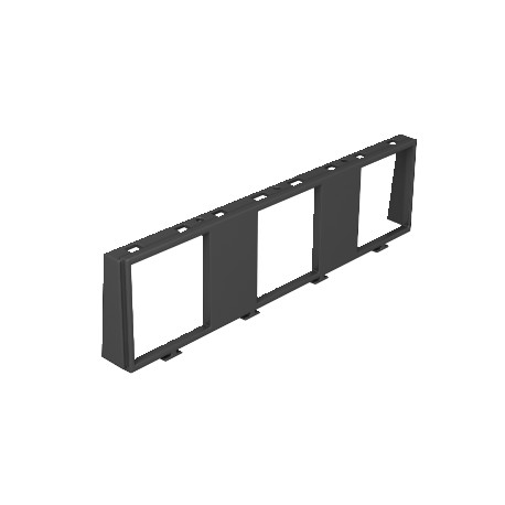 MT45V 3 - MT45V 3 7408672 OBO BETTERMANN Installation frame for 3 x 1 Modul 45, Graphite black, 9011, Polyamide, PA