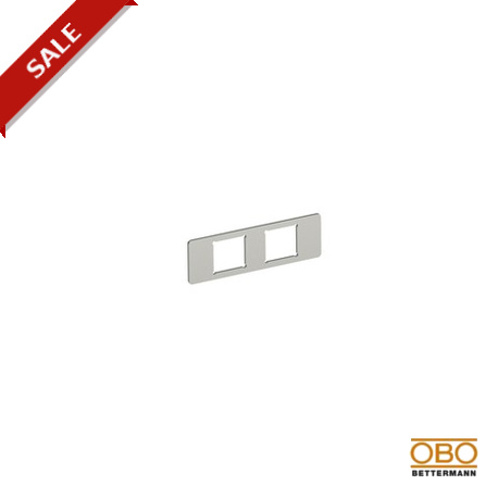 MPMT45 2LE - MPMT45 2LE 7408709 OBO BETTERMANN Mounting plate with 2x hole pattern Type LE, 77x24x1,5, Stainless steel, g..