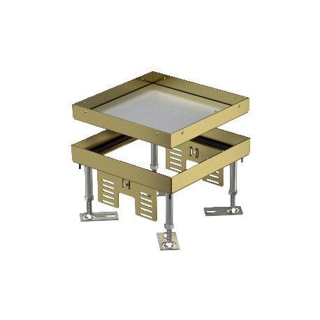 RKN2 4 MS 25 - RKN2 4 MS 25 7409004 OBO BETTERMANN Square cassette blank, 200x200mm, Brass, CuZn