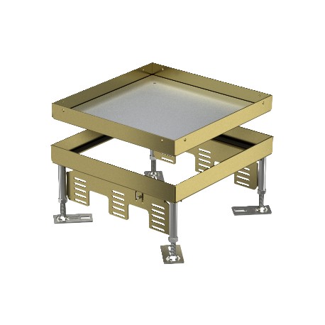 RKN2 9 MS 25 - RKN2 9 MS 25 7409024 OBO BETTERMANN Square cassette blank, 243x243mm, Brass, CuZn