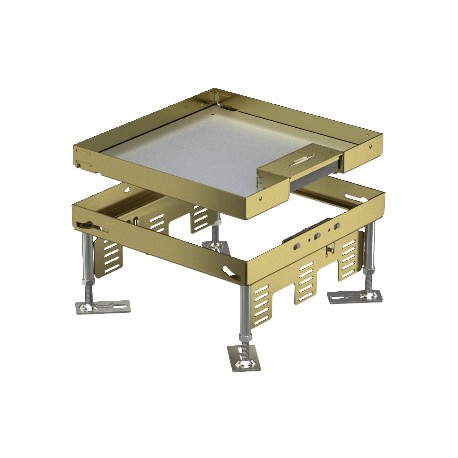 RKSN2 9 MS 25 - RKSN2 9 MS 25 7409214 OBO BETTERMANN Square cassette with cord outlet, 242x243mm, Brass, CuZn