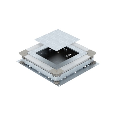UGD 250-3 9 - UGD 250-3 9 7410087 OBO BETTERMANN Underfloor box empty 250-3 for GES9, 410x367x70, Strip-galvanised, DIN EN..