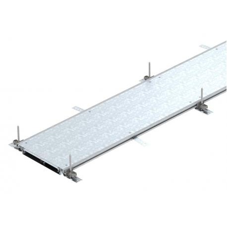 OKA-W3004030 - OKA-W3004030 7424402 OBO BETTERMANN Flushfloor trunking unit blank, 2400x300x40, Strip-galvanised, DIN EN 10..