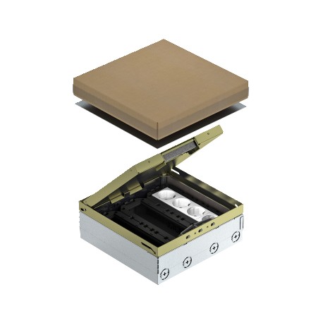 UDHOME9 2M MT V - UDHOME9 2M MT V 7427312 OBO BETTERMANN Service outlet, complete with protective contact socket, Brass, CuZn