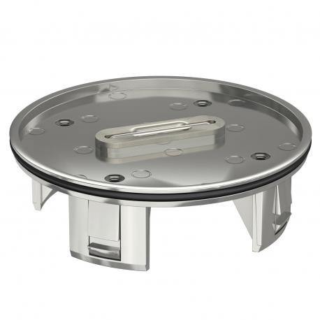 TUK2 G4 - TUK2 G4 7428142 OBO BETTERMANN Tube body with floor covering recess, ø 110 mm, Nickel-plated, Die-cast zinc,..