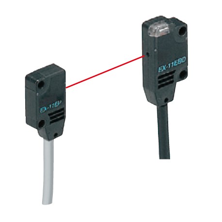 UEX11EBPN - UEX11EBPN EX11EBPN EX-11EB-PN PANASONIC UZB20125, Thru beam, side sensing, 150mm, Dark-ON, PNP, cable 2m