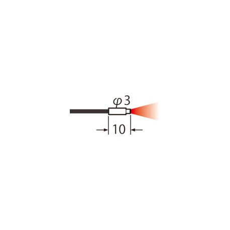 UFDS30 - UFDS30 FD-S30 PANASONIC Fiber, super quality, diffuse reflective, cylindrical, bending radius R4, 2m, IP 67