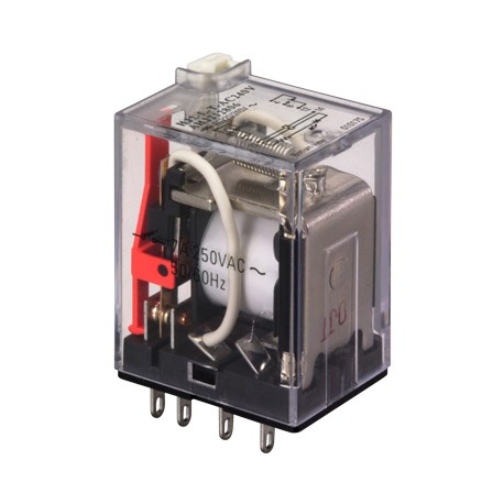 HJ2-L-T-DC24 - HJ2-L-T-DC24 AHJ222206 PANASONIC Power-Relay, 2-Form-C, Single side stable, Plug-in, LED, Test Button