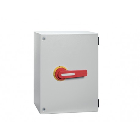 GLZM0250T4 - GLZM0250T4 LOVATO 4P SWITCH 250A-MET ENCL-R/Y HANDLE